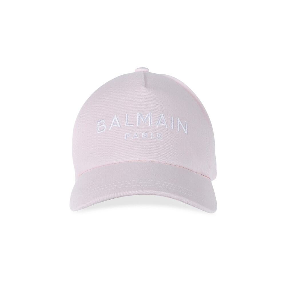 Balmain Logo Cotton Twill Cap